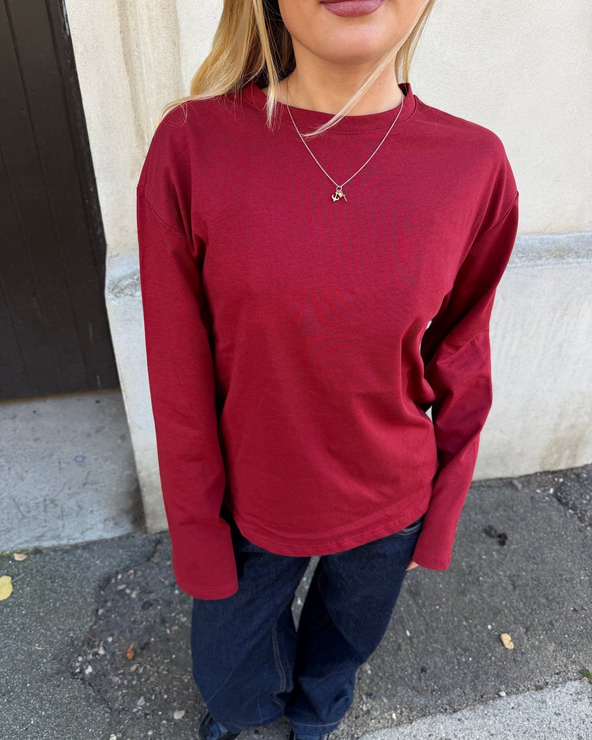 MYNTE TEE - BORDEAUX - Dinvintageshop