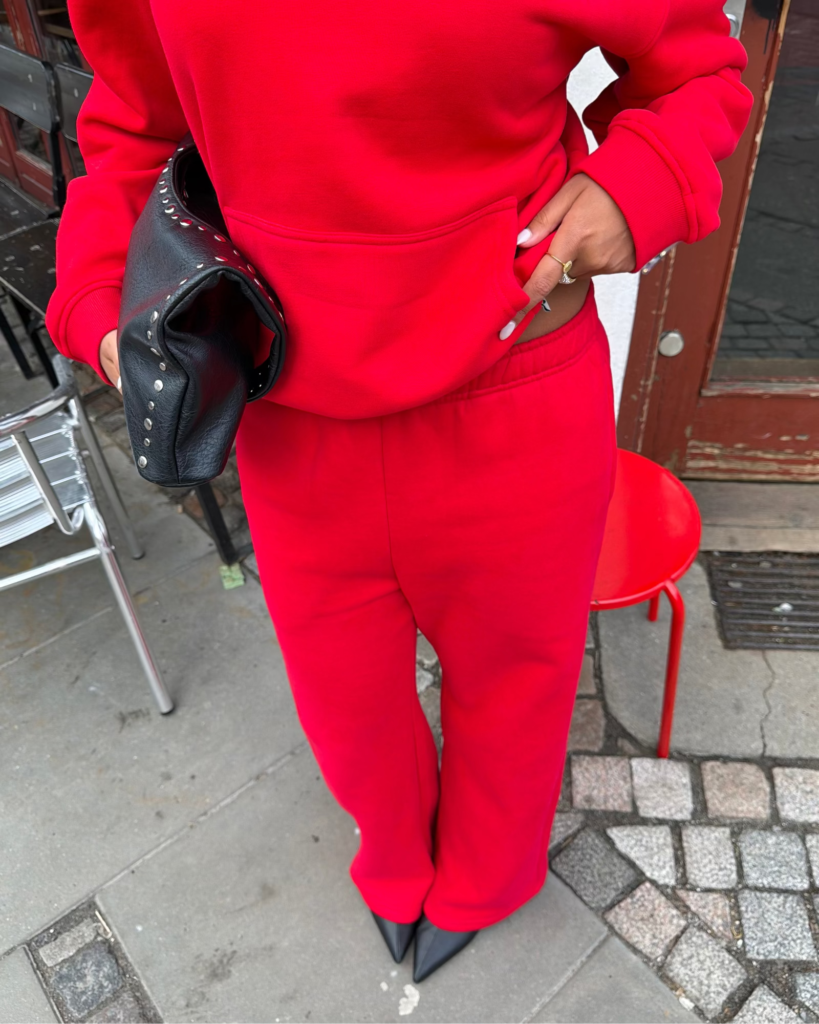 BAGGY SWEATPANTS - RED