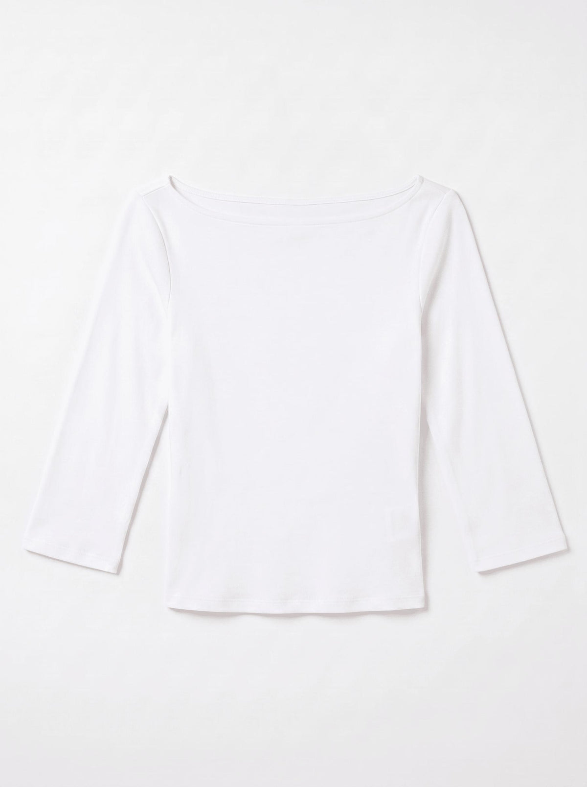 ASTRID 3/4 TOP - WHITE - Dinvintageshop