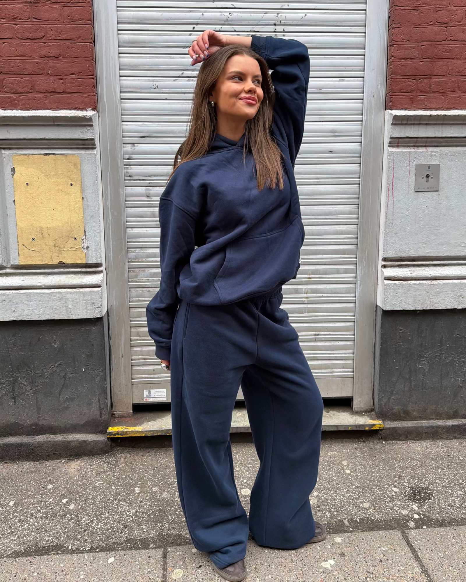 OVERSIZED HOODIE - NAVY