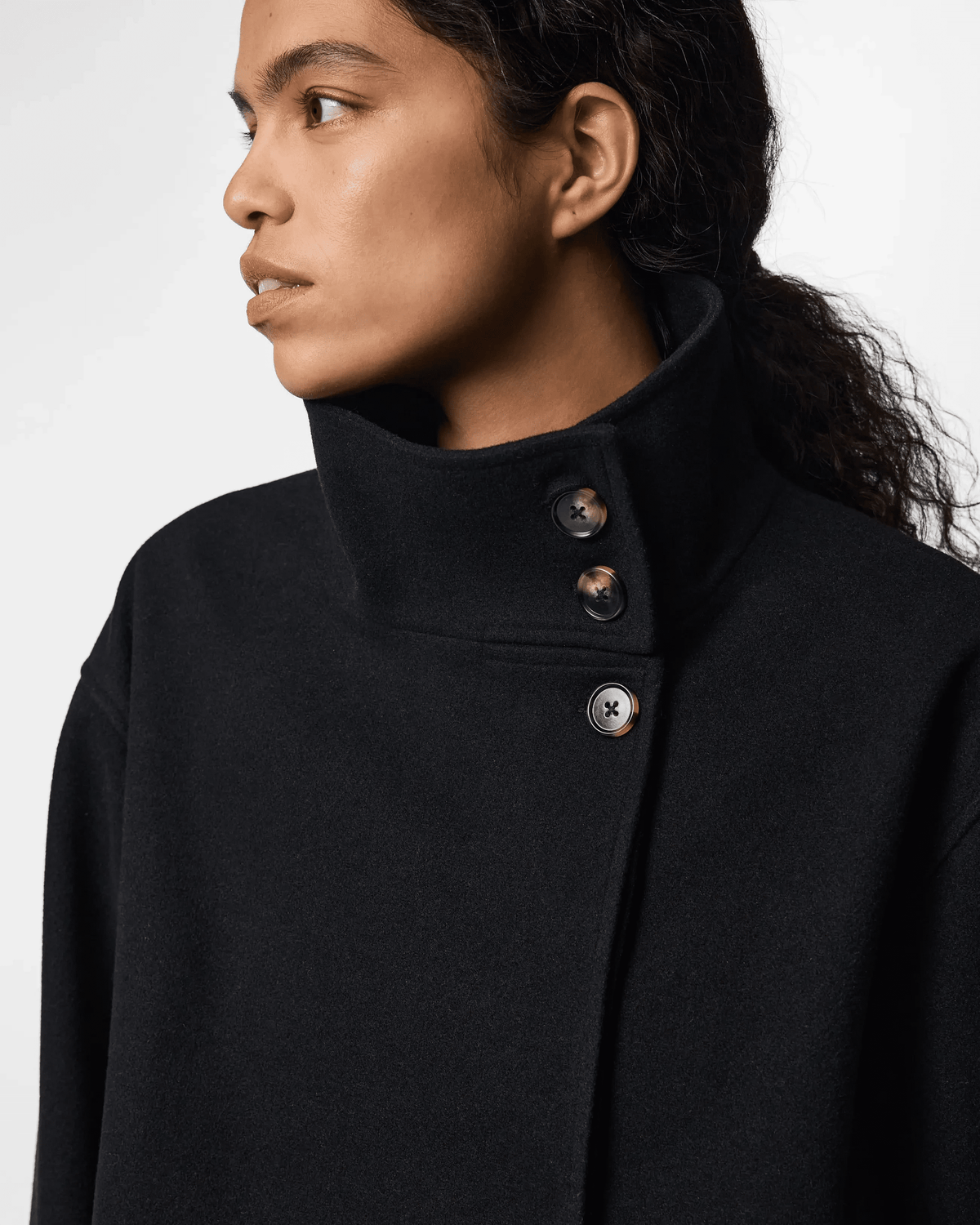AGNES JAKKE - BLACK - Dinvintageshop