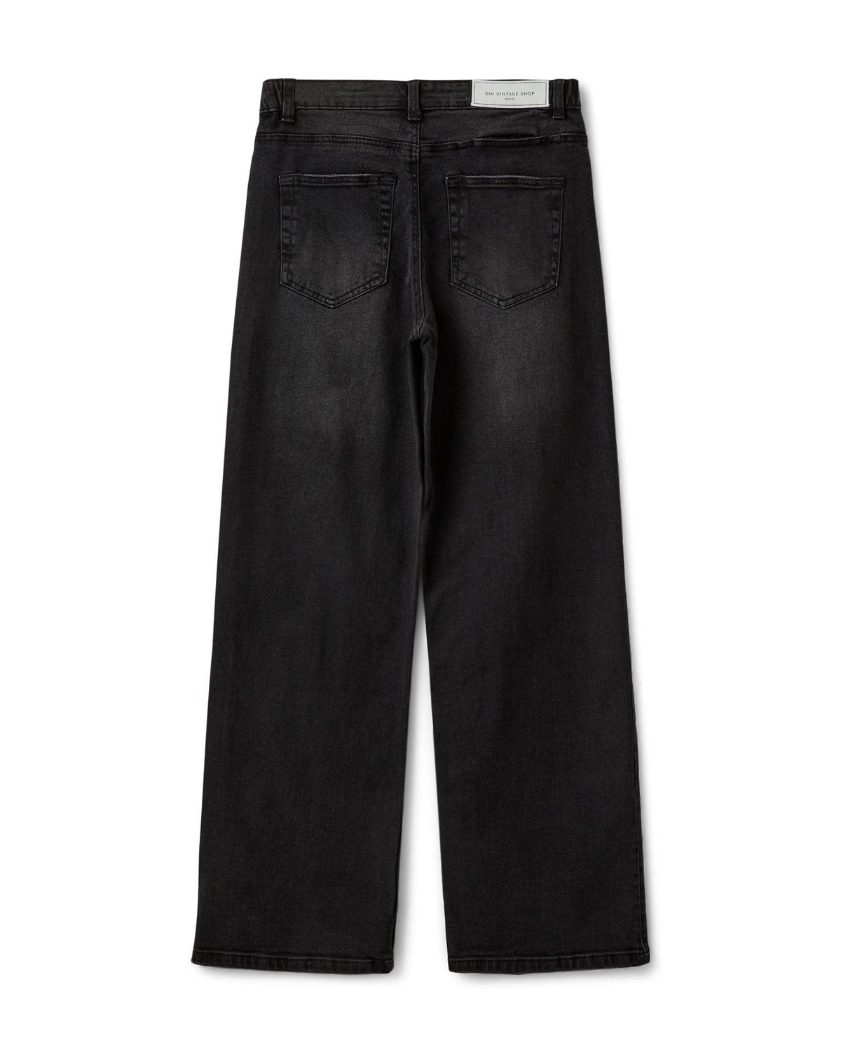 ALMA JEANS - DARK GREY-BLACK (MIDWAIST)