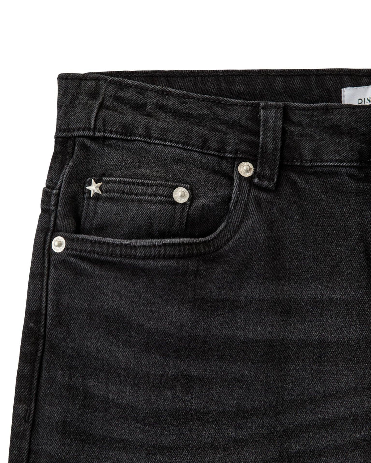 ALMA JEANS - DARK GREY-BLACK (MIDWAIST)