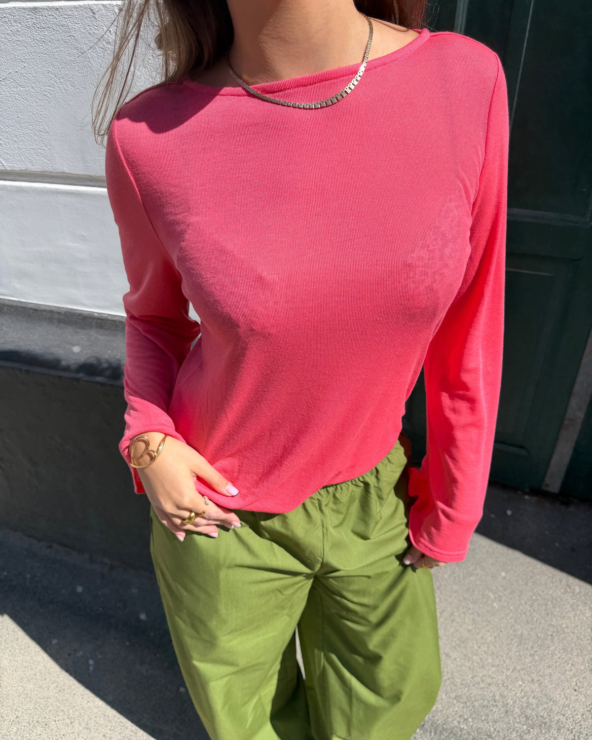 ANEMONE WIDESLEEVE TOP - CORAL