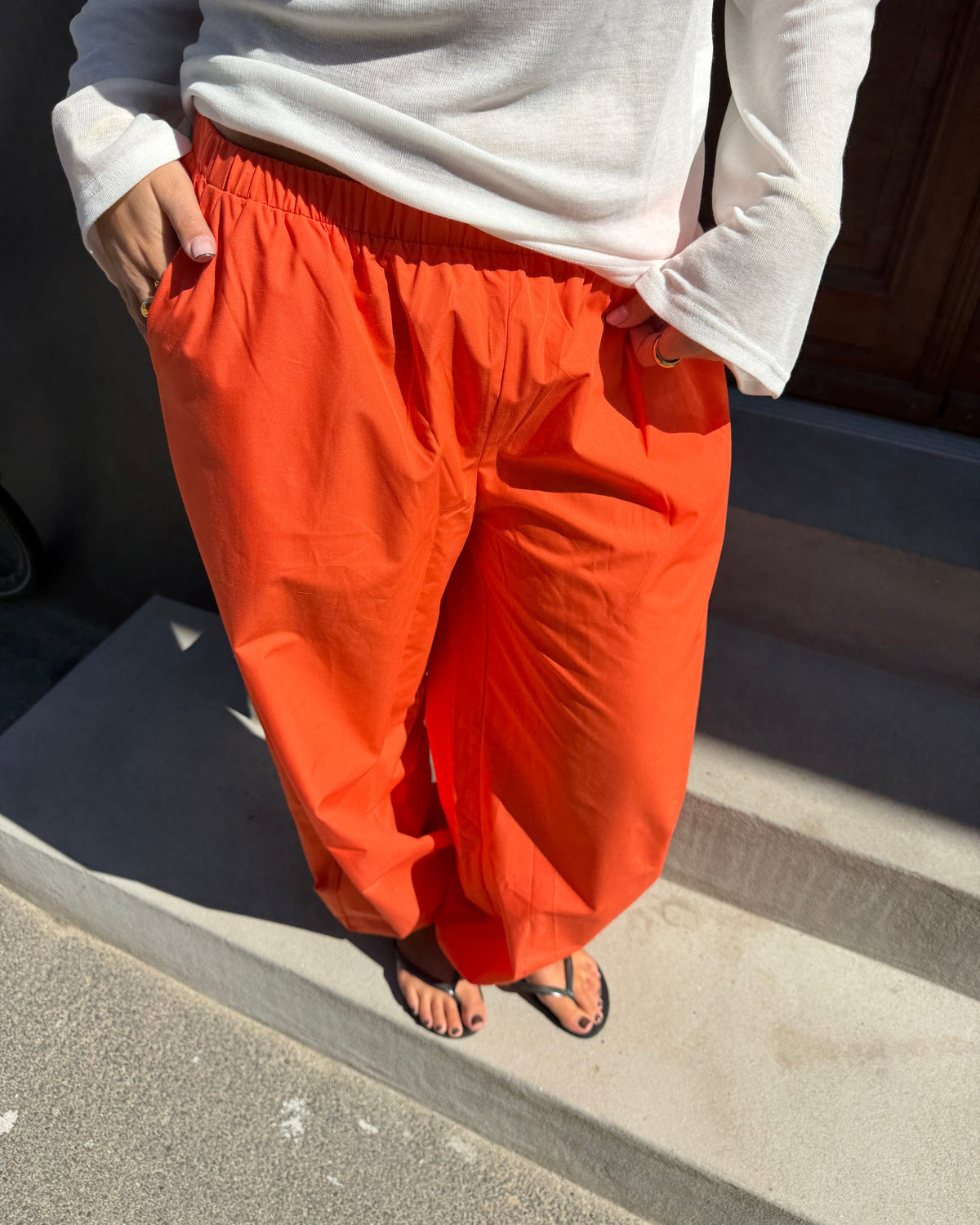 CARO BALLOON PANTS - MANDARIN ORANGE