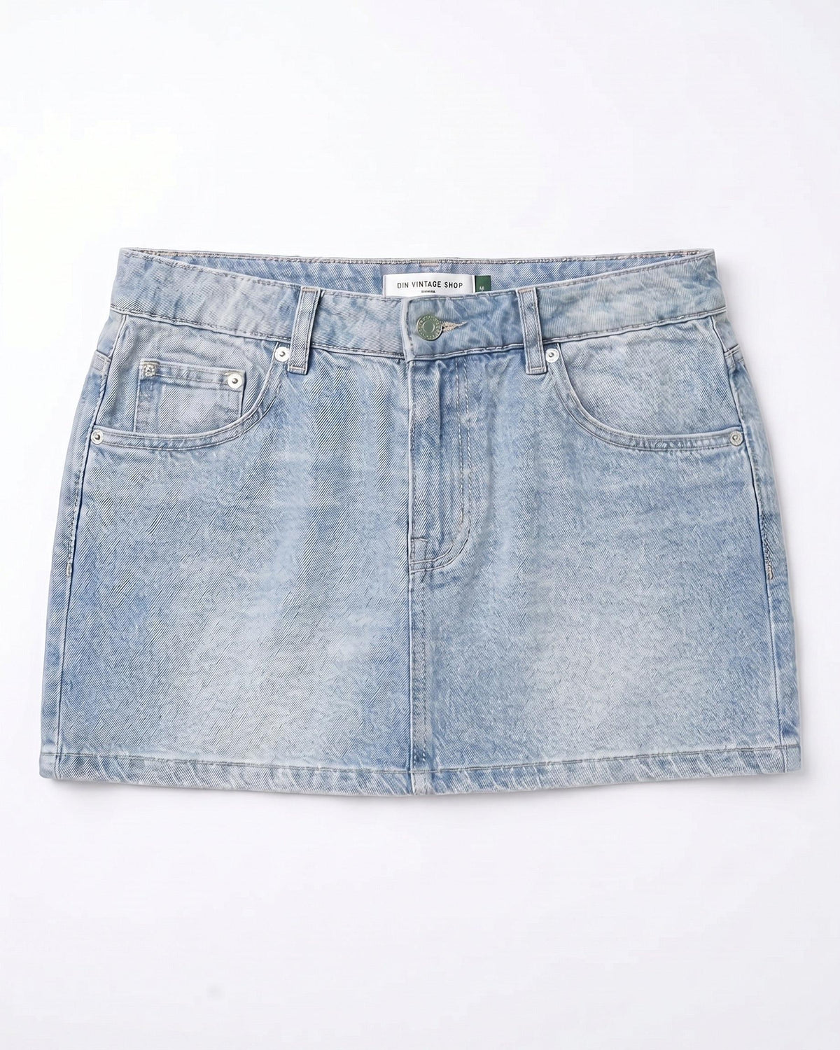 ESTHER DENIM MINI SKIRT - LIGHT BLUE