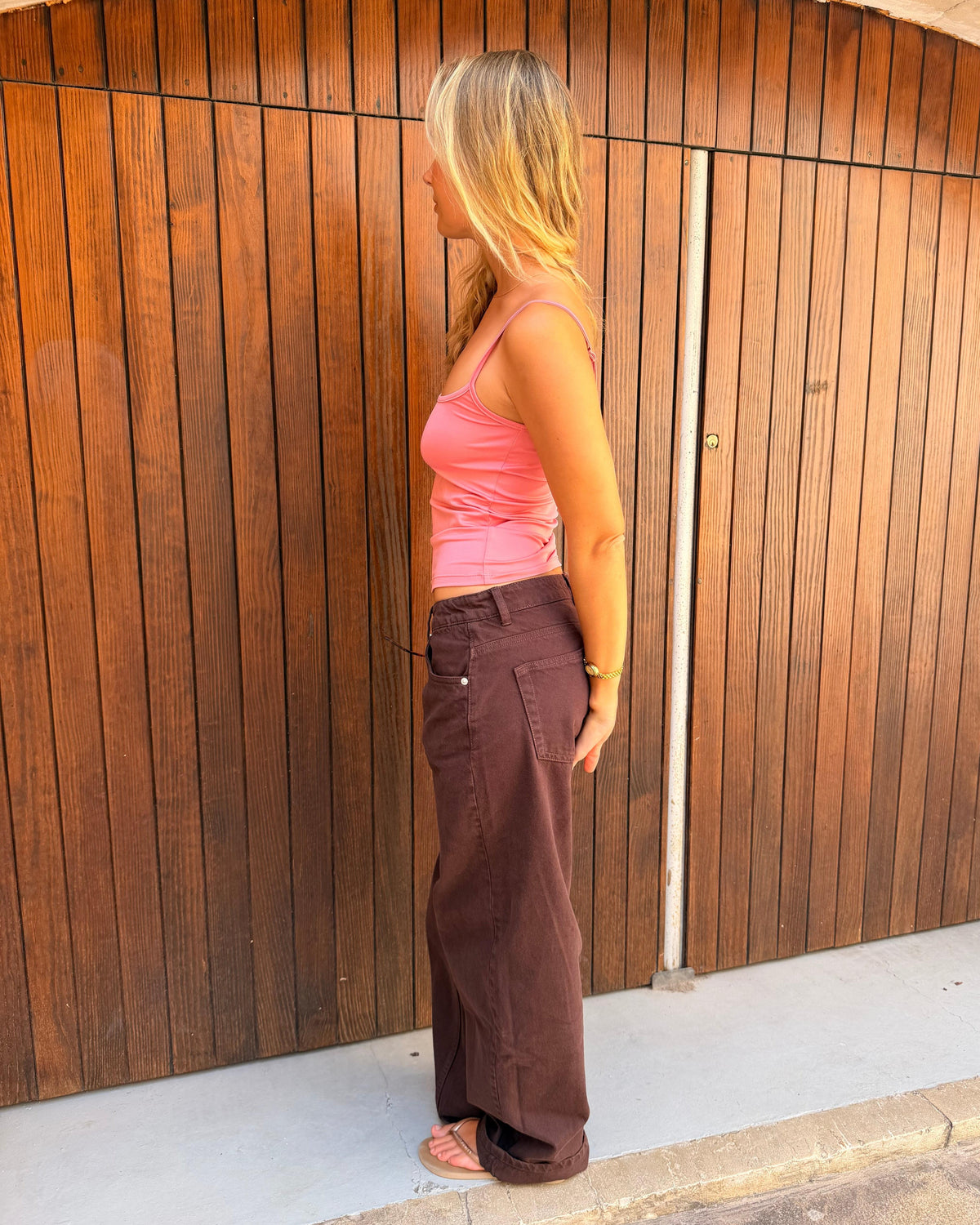 ESTHER JEANS - BROWN