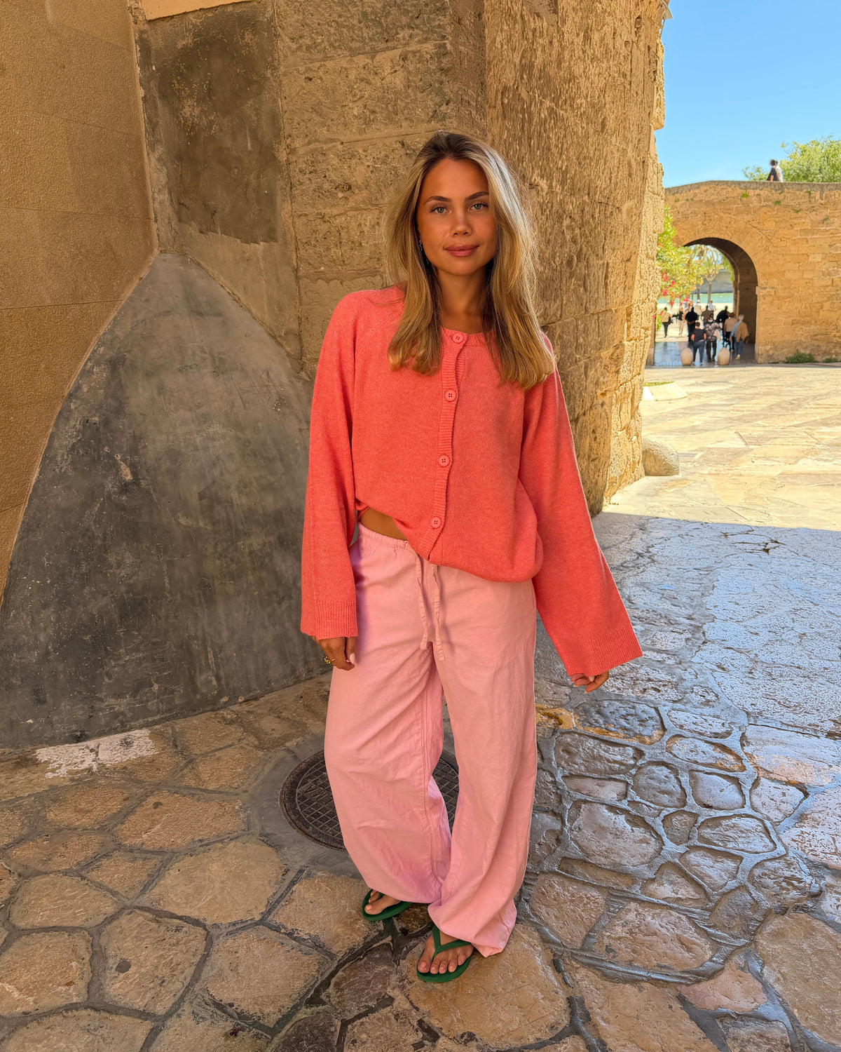 FLORA HØR-BUKSER - LIGHT PINK