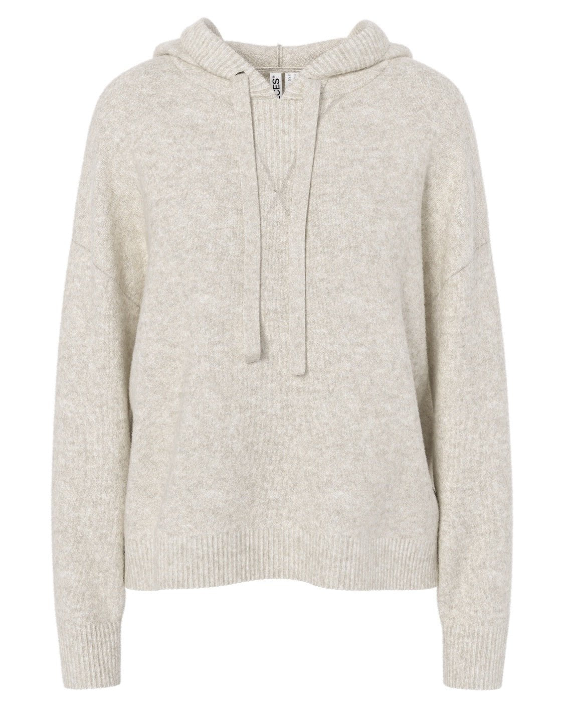 MALOU KNIT HOODIE - BIRCH MELANGE - Dinvintageshop