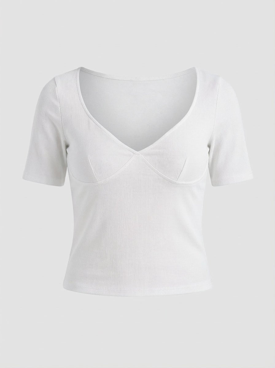ELVIRA TOP - WHITE - Dinvintageshop