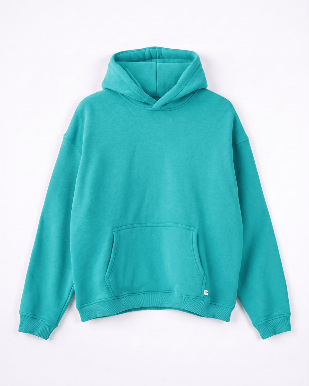 OVERSIZED HOODIE - TURQUOISE - Dinvintageshop
