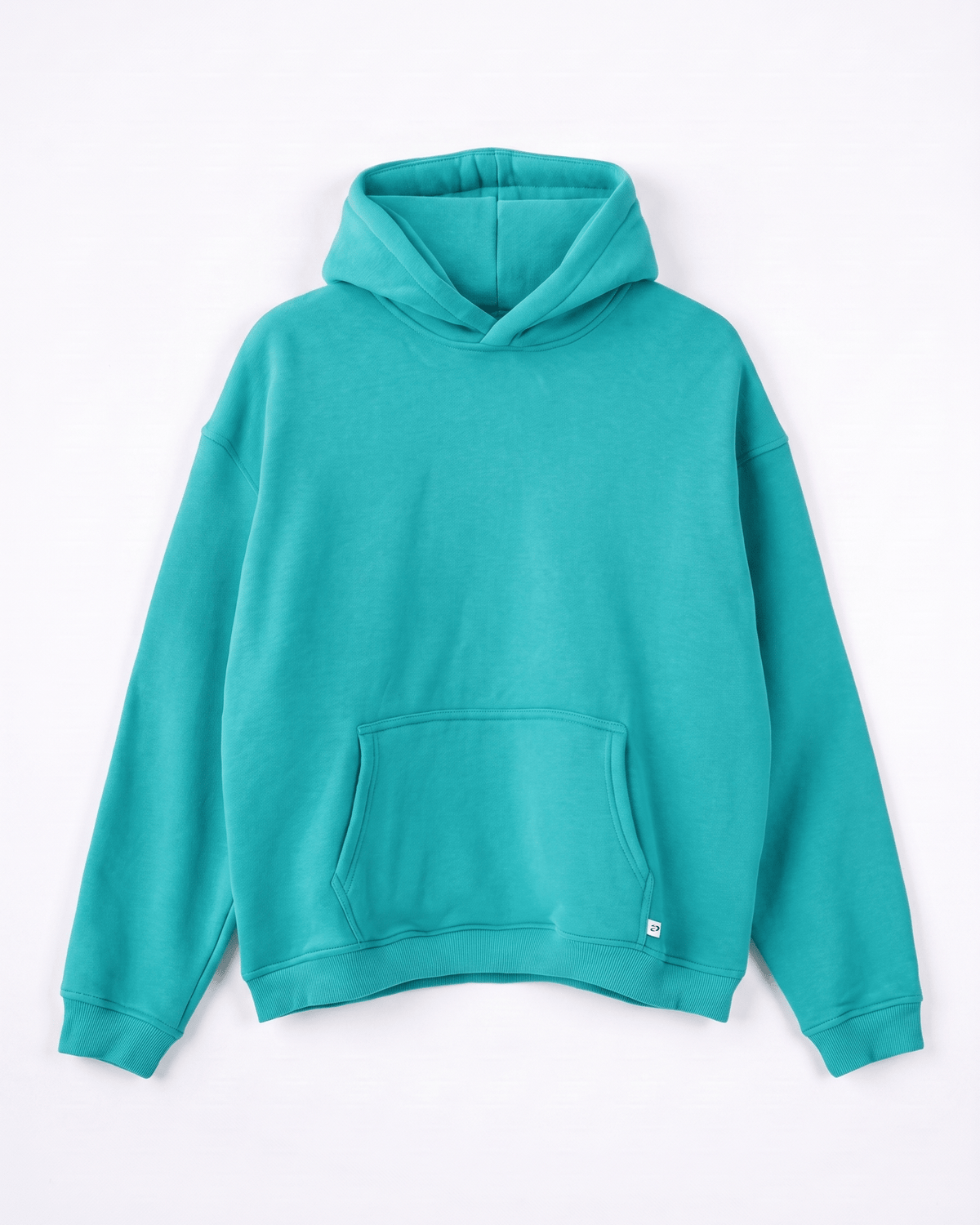 OVERSIZED HOODIE - TURQUOISE - Dinvintageshop