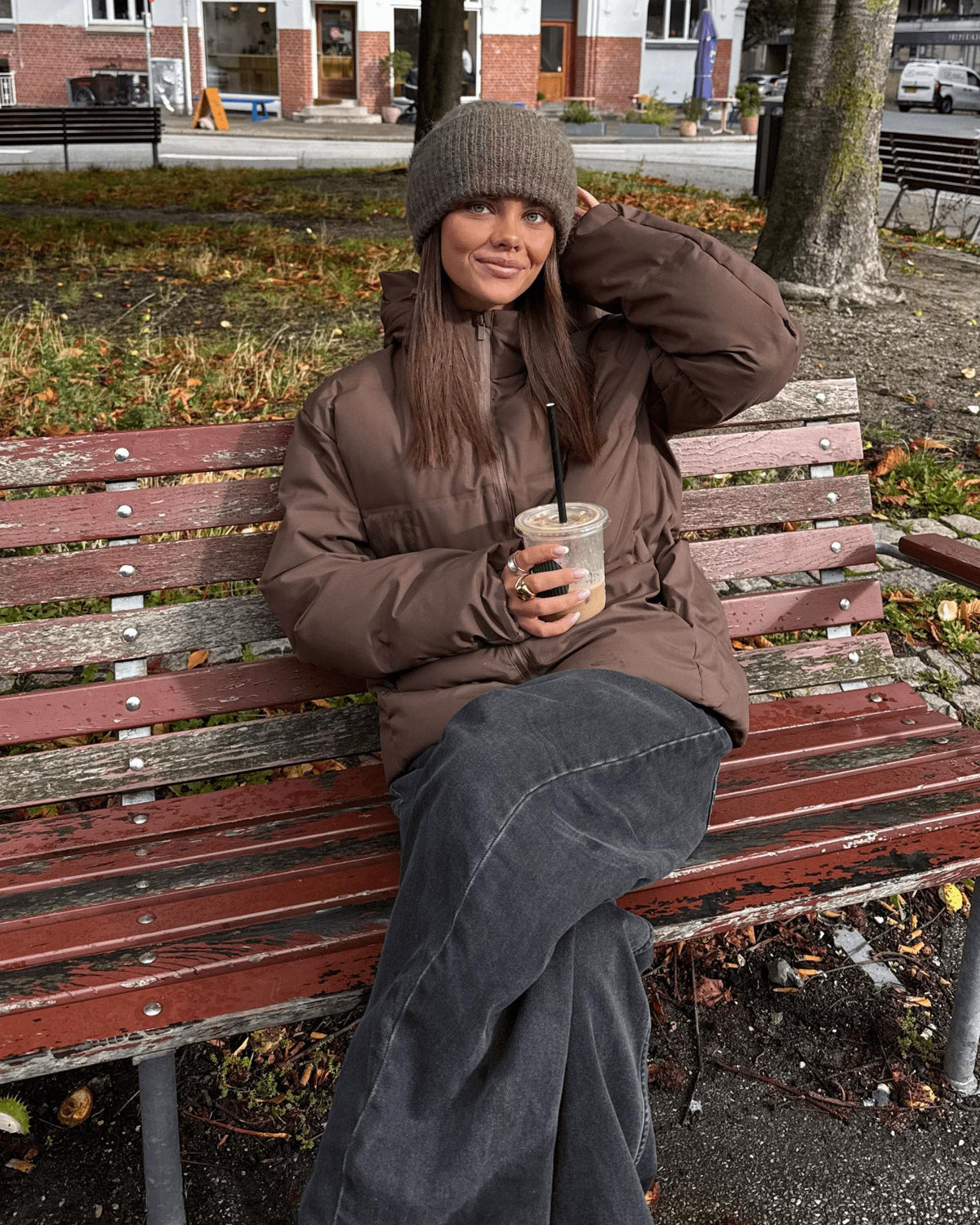 ISA DOWN JACKET - BROWN