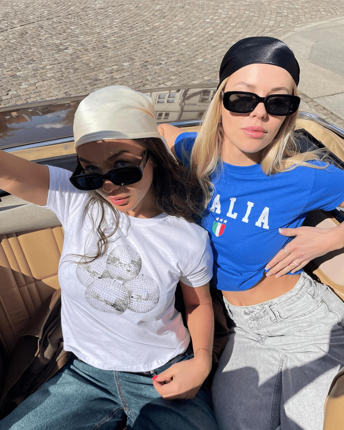 ITALIA, BABY TEE - BLUE