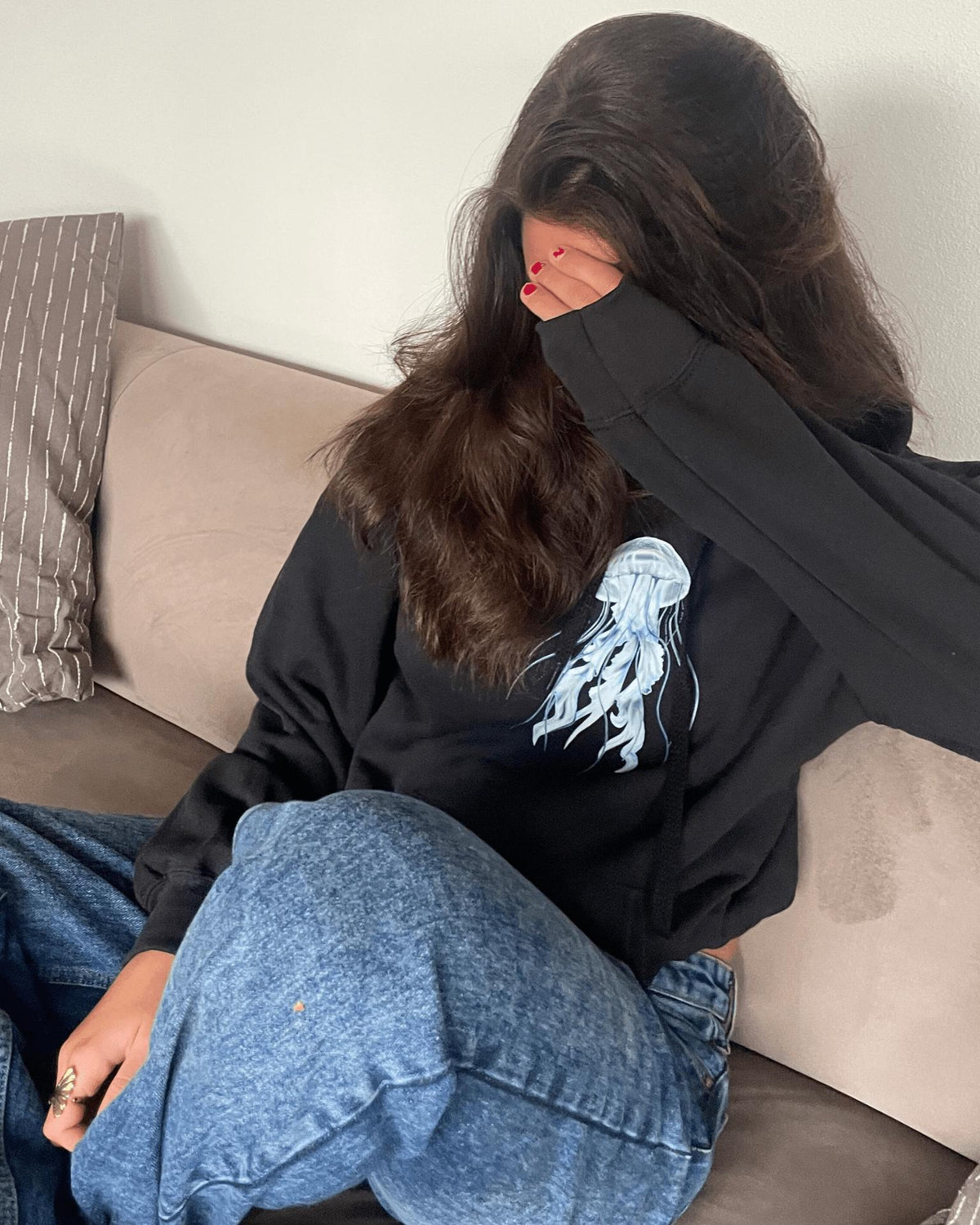 JELLYFISH HOODIE - NAVY