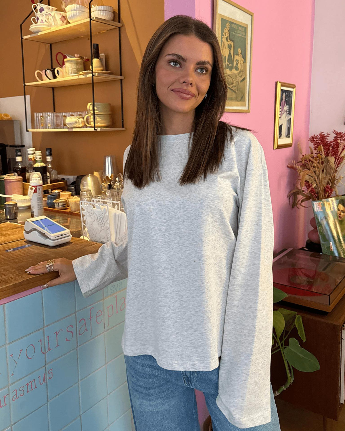MYNTE TEE - LIGHT GREY