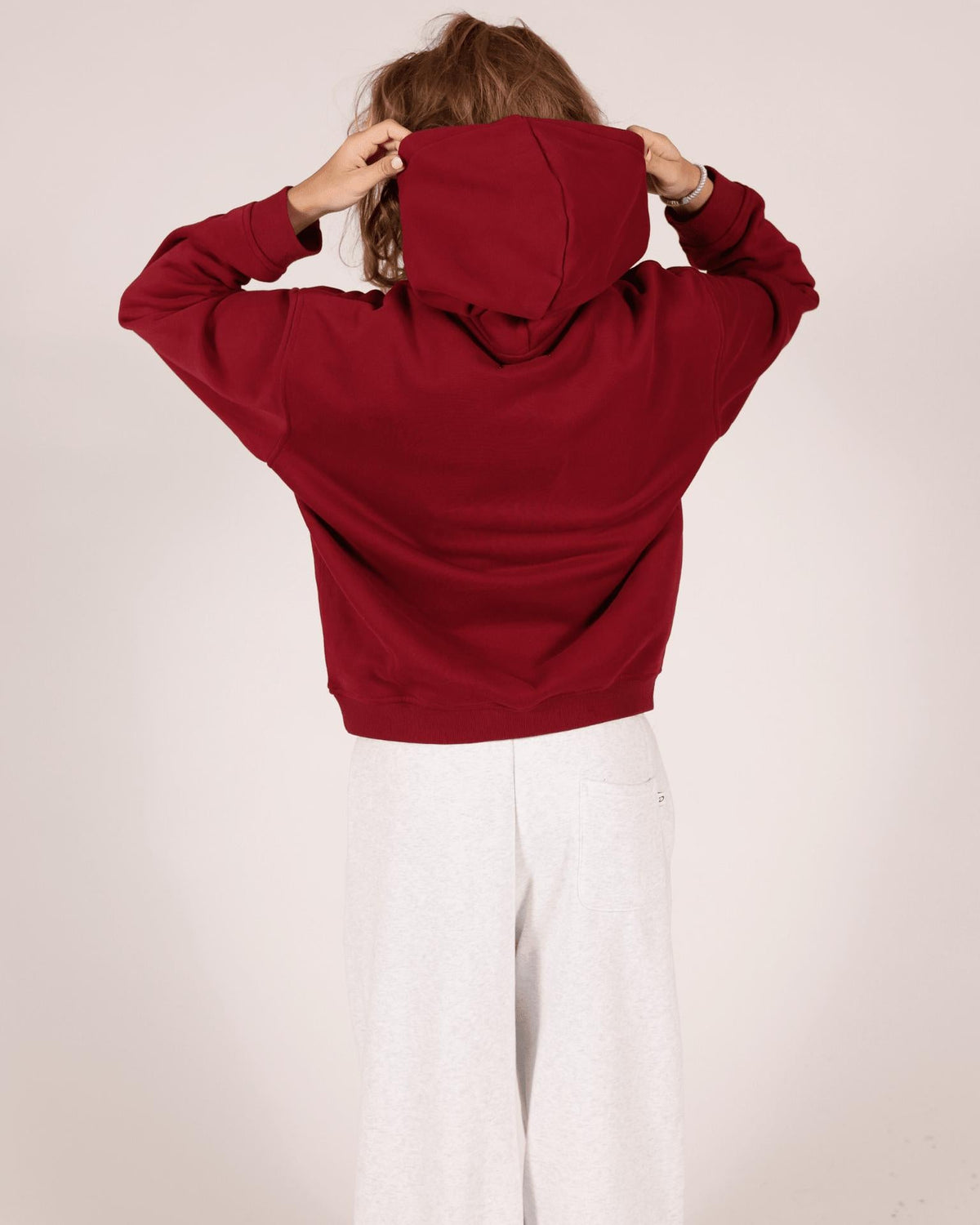 OVERSIZED HOODIE - BURGUNDY
