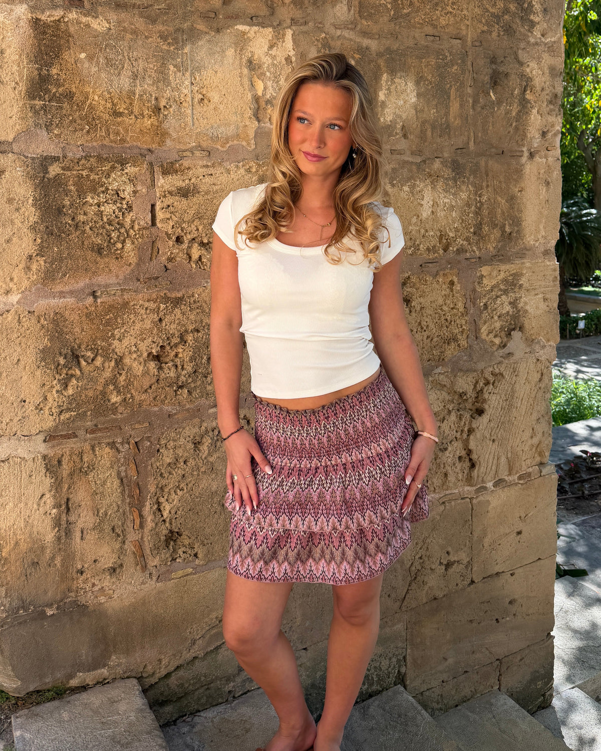VIGGA RUFFLE TOP/SKIRT - BERRY MIX
