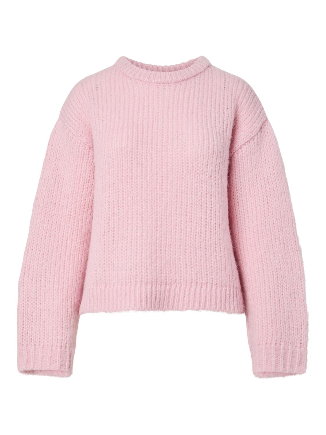 DORTHEA CHUNKY KNIT - ROSEATE SPOONBILL MELANGE - Dinvintageshop