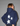 METALIC STARS HOODIE (rygprint) - NAVY