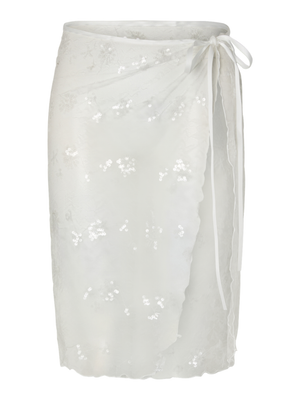 NATASJA LACE SARONG - BRIGHT WHITE