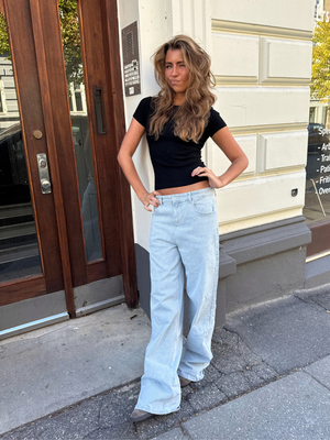 ALMA JEANS - DARK BLUE (MIDWAIST)