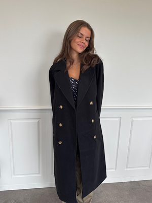 MARBEL LANG JAKKE - BLACK