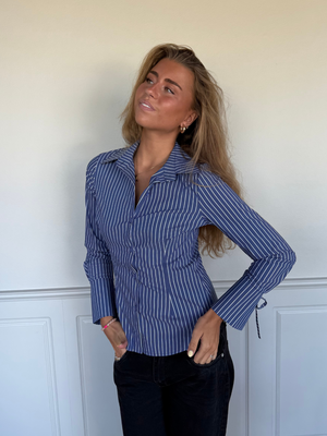 AVA STRING SKJORTE - NAVY