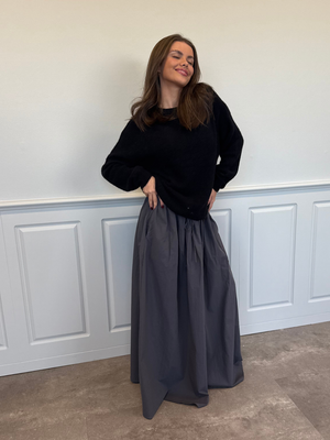CARO MAXI SKIRT - DARK GREY