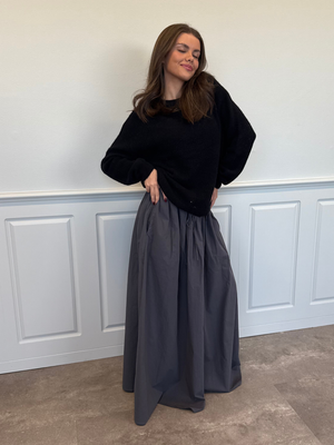 CARO MAXI SKIRT - DARK GREY