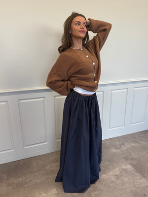 CARO MAXI SKIRT - DARK NAVY