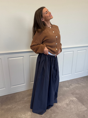 CARO MAXI SKIRT - DARK NAVY