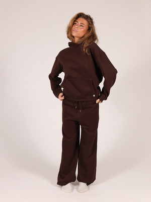 OVERSIZED HOODIE - BROWN