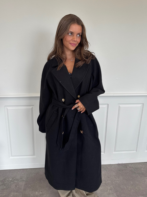 MARBEL LANG JAKKE - BLACK
