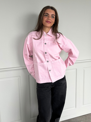 SIA DENIM JACKET - LIGHT PINK