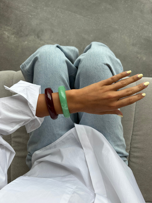2-PAK ARMBÅND - AQUA/WINE
