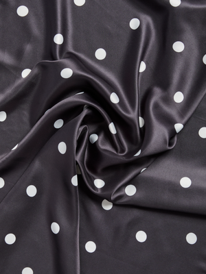 DONNIE SQUARE SCARF - BLACK/WHITE