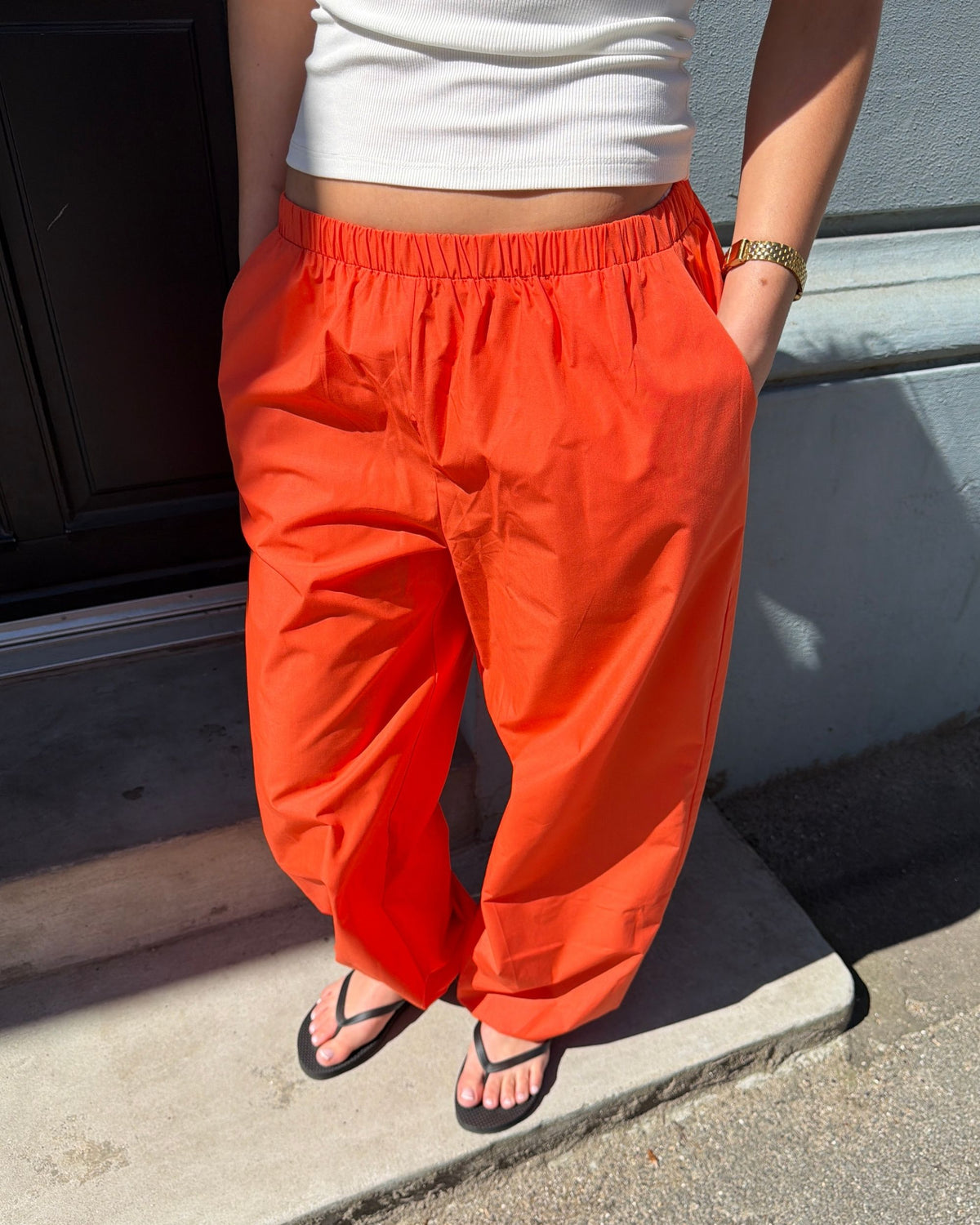 CARO BALLOON PANTS - MANDARIN ORANGE