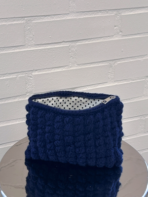 CROCHET CLUTCH - NAVY