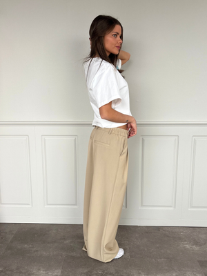 AIA BAGGY SUIT PANT - SAND