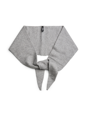KOMMA TRIANGLE SCARF - MEDIUM GREY MELANGE