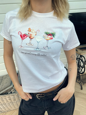 CHRISTMAS COCKTAILS BABYTEE - HVID