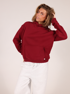 OVERSIZED HOODIE - BURGUNDY