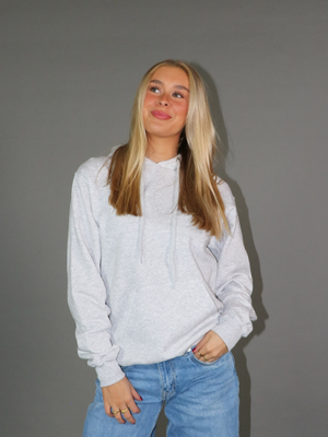 SUPERMODEL'S HOODIE (tryck bak) - GRÅ