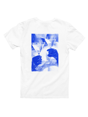 MARTINI FOR 2 DRINK T-SHIRT - HVID