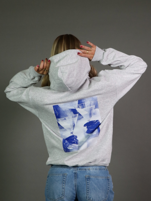 MARTINI FOR 2 HOODIE (back print) - GRAY