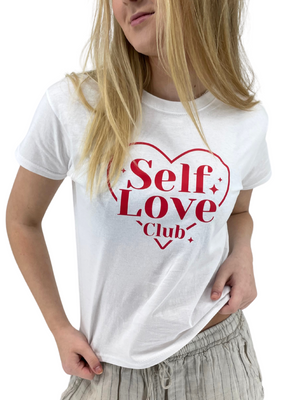 SELF LOVE CLUB, BABY TEE - VIT 