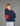 RED STAR HOODIE (rygprint) - NAVY