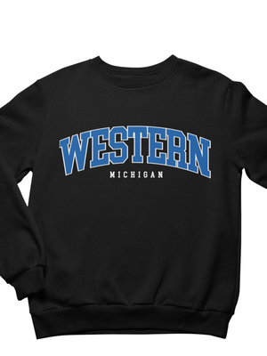 WESTERN MICHIGAN SWEAT - SORT