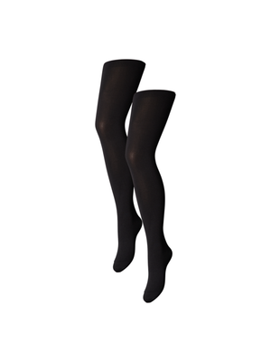 NEW NIKOLINE 90 DEN (2 PAK) STRØMPEBUKSER - BLACK